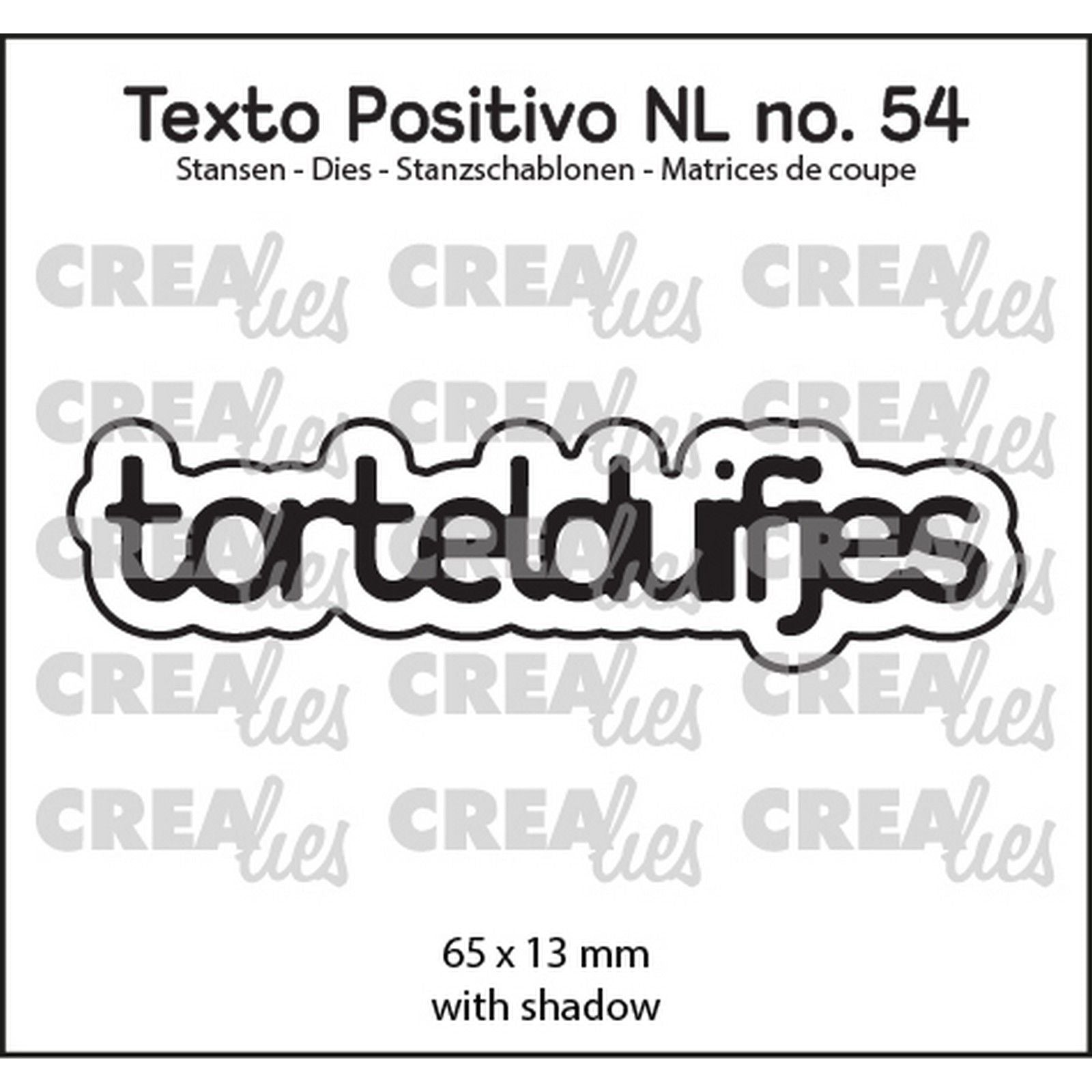 Crealies • texto positivo matrices de découpe tourtereaux