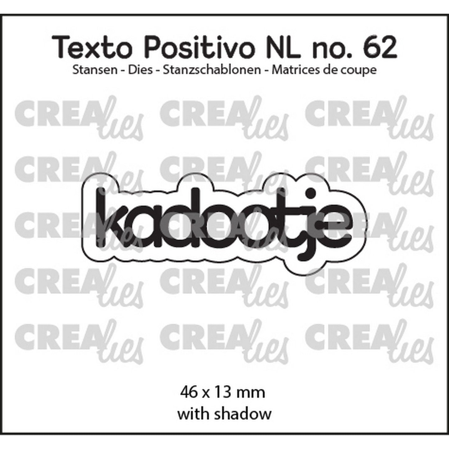 Crealies • cadeau texte positif