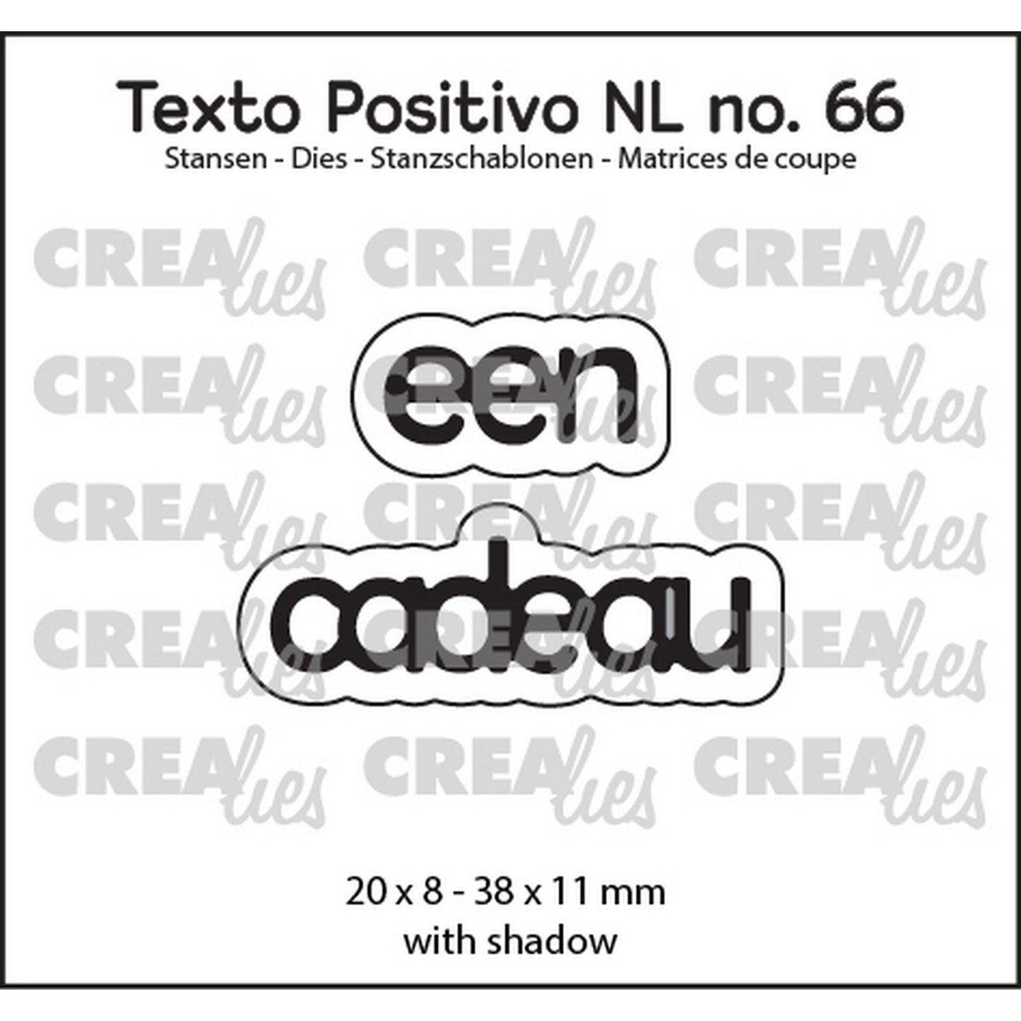 Crealies • texte positif un cadeau
