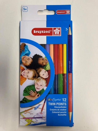 Bruynzeel Twin Points 12 crayons 24 couleurs