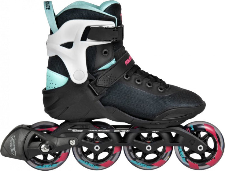 patins à roues alignées Radon Teal 90 softboot 83A black mt 38