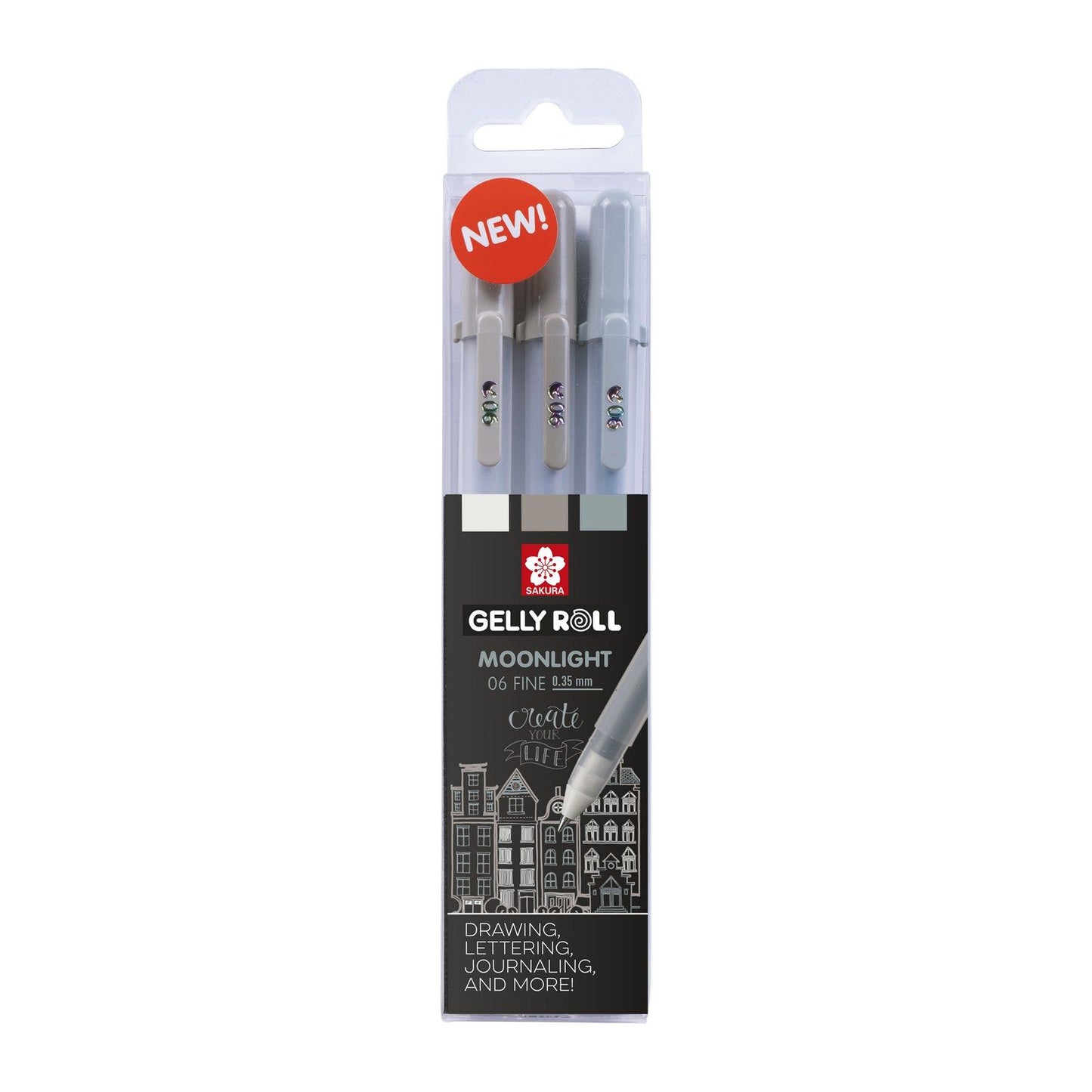 Sakura • stylo gel gelly roll clair de lune urbain