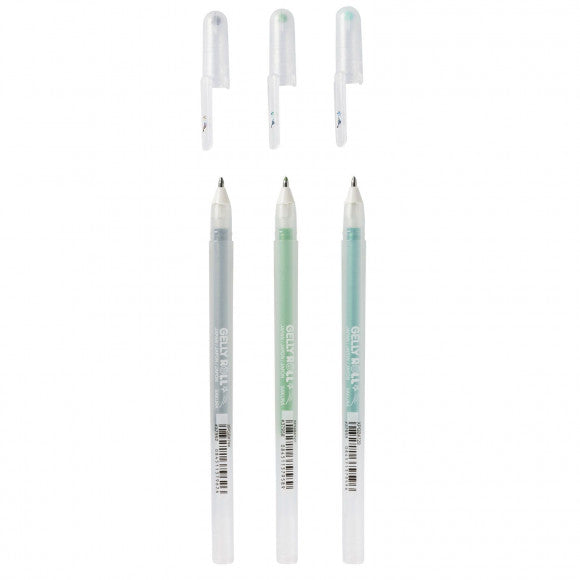 Sakura • stylo gel gelly roll forêt de paillettes stardust 3 pièces