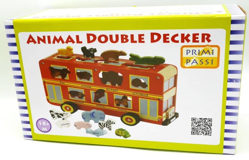 Les animaux Jonotoys prima passi forment un bus à impériale