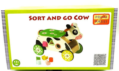 Jonotoys prima passi façonne une figurine de vache qui marche