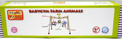 Gymnastique pour bébé en bois avec animaux Jonotoys primi passi