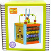 Cube d'activité avec cadre en perles de bois Primi Passi de Jonotoys