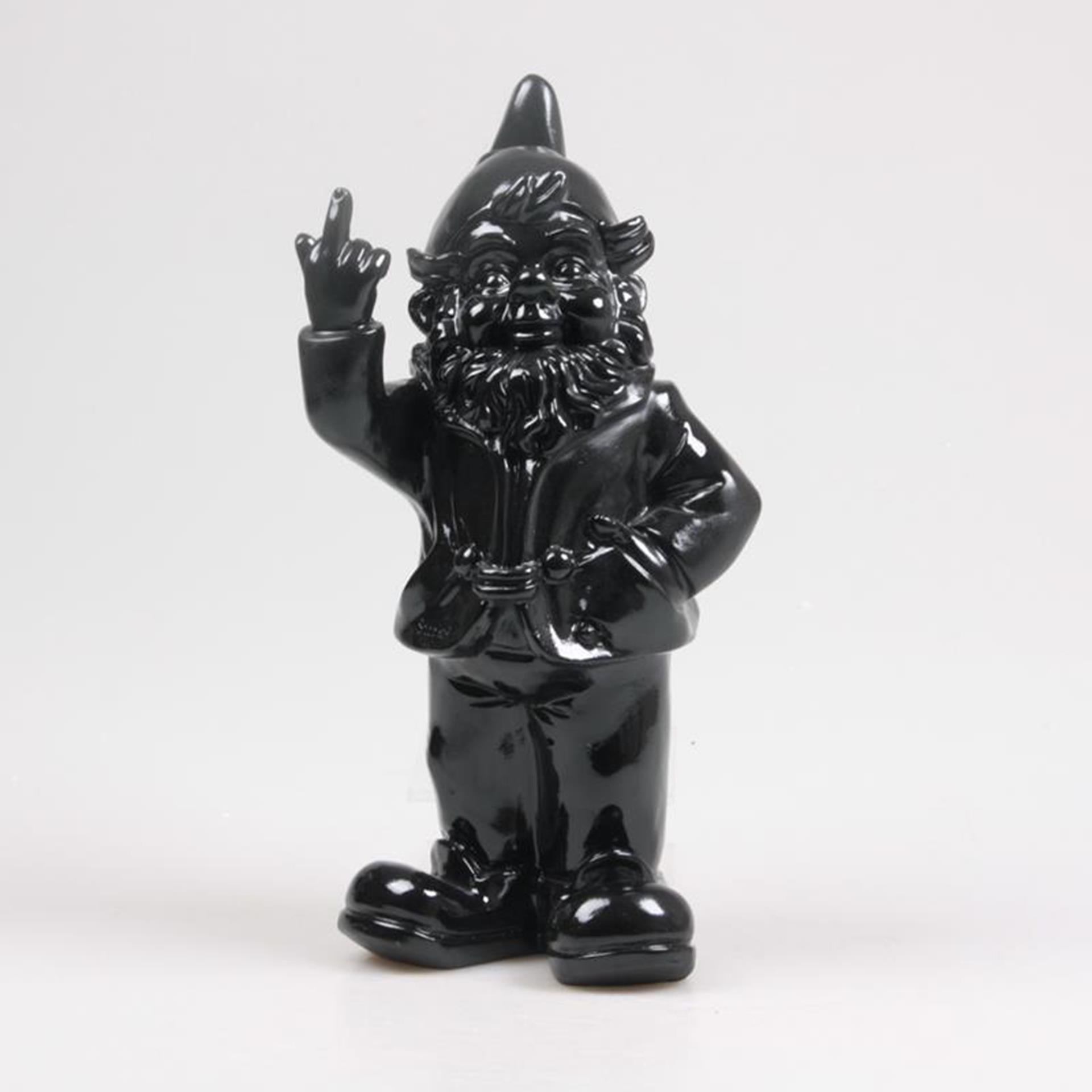 Stoobz design stoobz gnome va te faire foutre noir 16x32cm