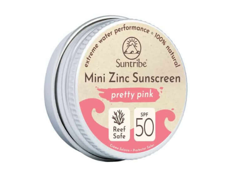 Crème solaire Suntribe - visage sport - spf 50 - joli rose - 15g