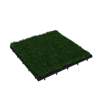 Dalles de terrasse de jardin Pro gazon artificiel 30x30cm 9 pièces