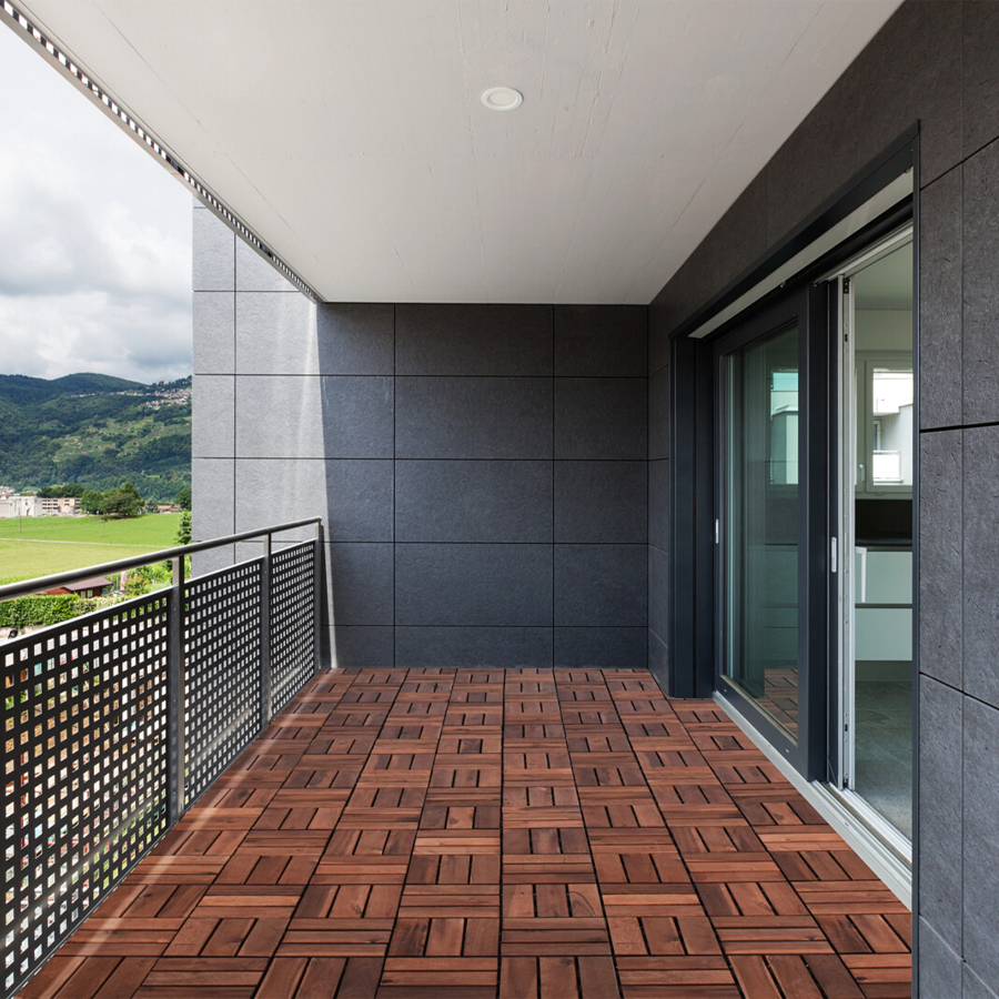 Mosaïque de carrelage de terrasse de jardin Pro 30x30cm 9 pièces