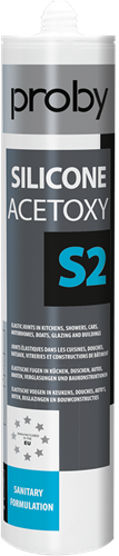 Proby silicone acétoxy s2 | 280 ml | gris (12 pièces) - 12002439