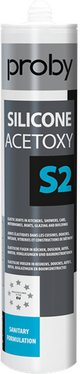 Proby silicone acétoxy s2 | 280 ml | gris (12 pièces) - 12002439