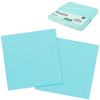 Folat serviettes bleu 33 x 33 cm 3 couches 20 pièces | 24 pièces