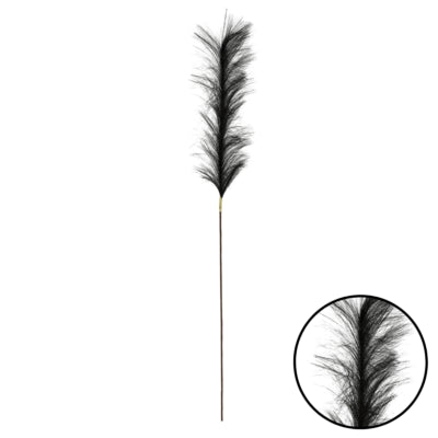 Countryfield branche artificielle plume m noir 112 cm | 24 pièces