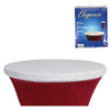 Plateau supérieur Elegance table mange-debout blanc 80 cm | 12 pièces