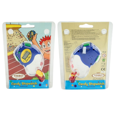 Chronomètre Vero candy sur pile 4 assortis | 24 pièces