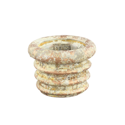Ptmd pot de fleur zéro tourbillon crème xs 12 cm | 18 pièces