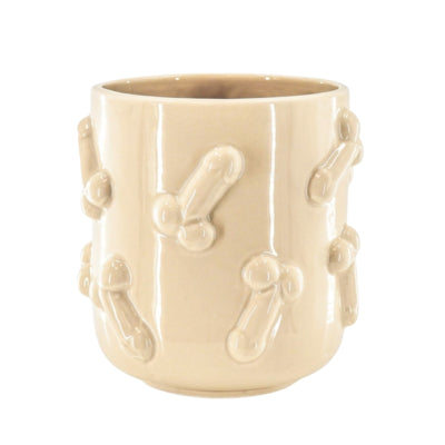 Housevitamin pot de fleur bite beige 17,5 cm | 8 pièces