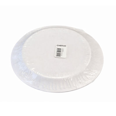 Pic assiettes jetables orange blanc 23 cm 8 pièces | 48 pièces