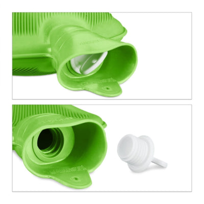 Bouillotte Relaxdays verte 2 l | 6 pièces