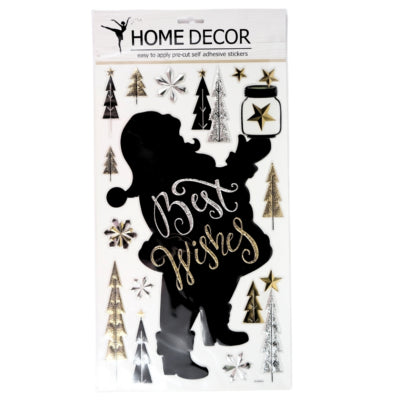 Stickers muraux pop up Père Noël 41 x 24 cm | 24 pièces