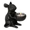 Photophore souris noir 12,5 cm | 6 pièces