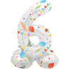Folat ballon en aluminium debout 6 fête joyeuse 41 cm | 20 pièces