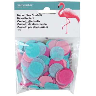 Amscan confettis flamant rose 15 gr | 48 pièces