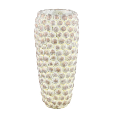 Ptmd pot de fleur noise high m crème 45 cm | 2 pièces