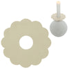 Stjernsund anneau de bougie fleur de loua beige brillant 9,3 cm | 24 pièces