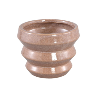 Pot de fleur Ptmd tims s marron 11,5 cm | 18 pièces