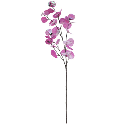 Branche artificielle eucalyptus violet 81 cm | 12 pièces
