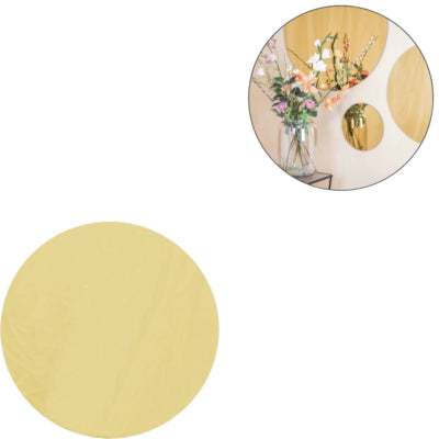 Miroir mural Housevitamin rond doré 30 cm | 3 pièces