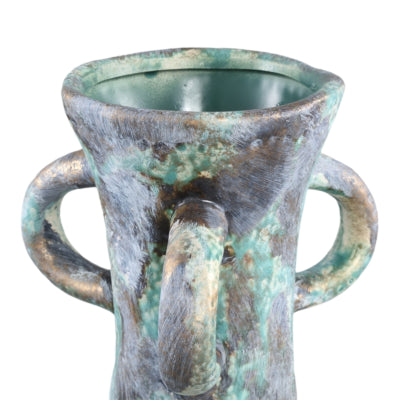 Ptmd vase ayaz turquoise 25,5 cm | 6 pièces
