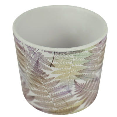 Pot de fleurs feuilles en céramique 13,5 cm | 6 pièces