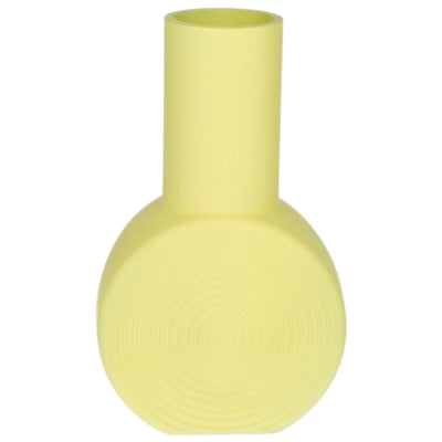 Vase judy jaune mat 22,5 cm | 12 pièces