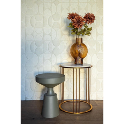 Ptmd table d'appoint danillios vert olive 40 cm | 2 pièces