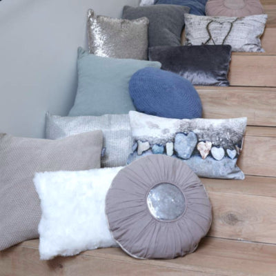 Walra housse de coussin mette ronde gris 40 cm | 12 pièces