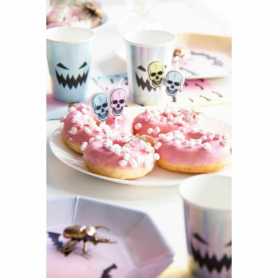Folat bougies de fête d'Halloween pastel 8 cm lot de 6 | 24 pièces