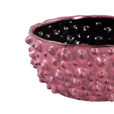 Ptmd pot de fleur marel points violet s 19,5 cm | 4 pièces