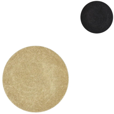 Assiette décorative mélamine brillante noir doré 18 cm 2 assortis | 36 pièces