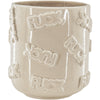 Housevitamin pot de fleur baise beige 17,5 cm | 8 pièces