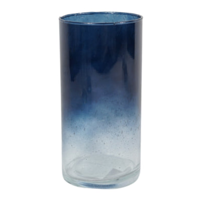 Vase avec verre dégradé bleu 20 cm 3 assortis | 12 pièces