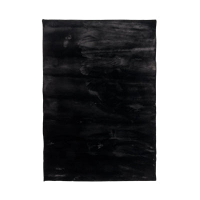 Tapis Karpi peluche noir 60 x 90 cm | 2 pièces