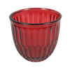 Photophore Joey verre rouge 13 cm | 12 pièces