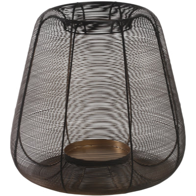 Ptmd lanterne jade xl noir 40 cm | 2 pièces