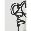 Décoration murale lumineuse vivante visage noir 45 cm | 4 pièces
