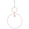 Dorina suspension lumineuse et vivante vieux rose 70 cm | 6 pièces