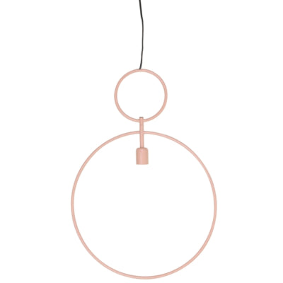 Dorina suspension lumineuse et vivante vieux rose 70 cm | 6 pièces